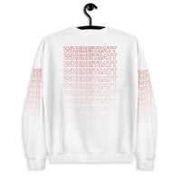 Angry Waves Sweatshirt - White | Where It's ATT Merchandise